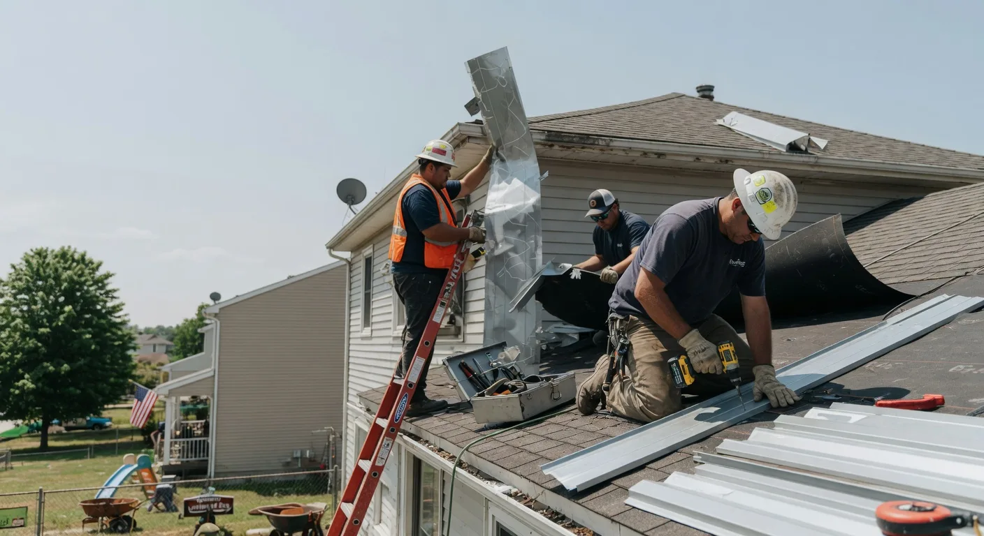 Storm Damage Metal Roof Repair in Naytahwaush, MN